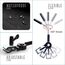 Teknum Universal Stroller Umbrella With Holder Clip Clamp 360° Rotatable Uv50+, Color: Black, 3 image