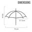 Teknum Universal Stroller Umbrella With Holder Clip Clamp 360° Rotatable Uv50+, Color: Black, 5 image