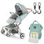 Teknum Feather Lite Traveler A1 Baby Stroller Combo With Sunveno Diaper Bag And Hooks 0-4 Years, 2 image