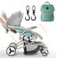 Teknum Feather Lite Traveler A1 Baby Stroller Combo With Sunveno Diaper Bag And Hooks 0-4 Years, 5 image