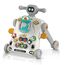 Teknum 3In1 Baby Walker Learning Table Game Panel With Musical Keyboard 6+ Months, Color: Grey