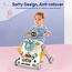 Teknum 3In1 Baby Walker Learning Table Game Panel With Musical Keyboard 6+ Months, Color: Grey, 10 image