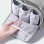 Sunveno Corduroy Diaper Bag With Usb Port, Color: Grey, 4 image