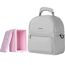 Sunveno Insulated Lunch Bag With Thermos Box 29.5Cm Dual Compartment, Color: Grey