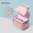 Sunveno Insulated Lunch Bag With Thermos Box 29.5Cm Dual Compartment, Color: pink, 3 image