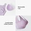 Sunveno Maternity Cross Fit Nursing & Sleep Bra, Color: Purple, Maternity Size: L, 9 image