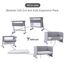 Teknum All-In-1 Bedside Crib Cot Playpen Sofa Expansion Pack 0-4 Years 100Kg, Color: Grey, 7 image