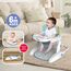 Teknum Baby Portable Dining Feeding Chair Recliner Activity Chair 6–30 Months Up To 12Kg, Color: White & Baby Blue, 9 image