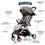Teknum Explorer Travel Stroller Lightweight Cabin Friendly 6–36 Months Up To 15Kg, Color: Melange Grey, 4 image