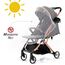 Teknum Explorer Travel Stroller Lightweight Cabin Friendly 6–36 Months Up To 15Kg, Color: Melange Grey, 5 image