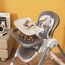 Teknum 5-In-1 Swing With High Chair Lockable Wheels 6–36 Months Up To 20Kg, Color: Grey, 4 image