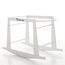 Teknum Wicker Pod Moses Basket Rocker Stand White New Zealand Pine Wood Up To 30Kg, 3 image