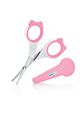 Babyjem 2-Piece Nail Scissors with Case Set for Babies 0 Months+, Color: pink