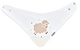 Babyjem Triangle Bib with Teether 0+ Months - White