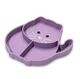 Melii Divided Silicone Suction Plate, Color: Purple