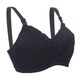 Okus Basic Cotton Maternity & Nursing Bra, Color: Black, Maternity Size: XXL