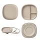 b.box 2 in 1 Suction Plate with Removable Divider, Color: Latte