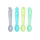 Melii Silicone Spoons 4 Pcs, Color: Green, Mint, Turquoise, Grey
