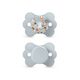 Suavinex SX Pro Ultra Soft Butterfly Shape Baby Pacifier for Babies 0-6 months with Silicone Nipple Physiological Teat Safe for Baby Pack of 2, Color: Blue