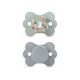 Suavinex SX Pro Ultra Soft Butterfly Shape Baby Pacifier for Babies 6-18 months with Silicone Nipple Physiological Teat Safe for Baby Pack of 2, Color: Green