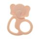 BabyJem Silicone Elephant Teether with Stainless Steel Core, Color: pink