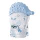 BabyJem Baby Teething Gloves Hedgehog, Color: Blue