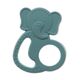 BabyJem Silicone Elephant Teether with Stainless Steel Core, Color: Mint