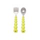 Melii Silicone Caterpillar Spoon & Fork Set
