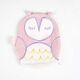 Babyjem Cherry Seeds Filled Velvet Colic Owl Shaped Pillow 0 Months+, Color: Multicolor