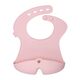 B.Box Silicone Bib with Stay Open Catcher, Color: Blush