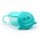 Melii Snack Container with Finger Trap, Color: Turquoise