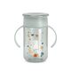 Suavinex Baby Training Cup for Babies 12M+ Leak Proof 360° Perfect Spill-proof for Drinking from Any Side of the Rim without Getting Wet 340ml, Color: Green