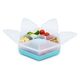 Melii Hexagon Snackle 6 Compartment, Color: Blue