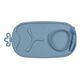 b.box Roll + Go Mealtime Mat with 3 Section Divider and Spoon, Color: Ocean