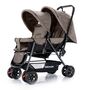 Teknum Double Baby Stroller Twin 6-36 Months 20Kg, Color: Khaki