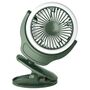 Teknum 2-In-1 Stroller Usb Charging Fan With Light 1200Mah, Color: Green