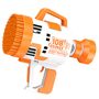 Little Story 108 Holes Bubble Machine Gun Battery Operated With Light For Kids Indoor & Outdoor, Color: Orange