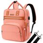 Little Story 2In1 Diaper Bag With Sanitizer Bottle Keychain & Stroller Hooks, Color: pink