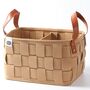 Little Story Multipurpose Laundry Caddy Basket Felt 24.4L, Color: Khaki