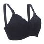 Okus Basic Cotton Maternity & Nursing Bra, Color: Black, Maternity Size: L