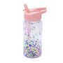 Melii Double Wall Water Bottle Foam Balls 300ml, Color: pink