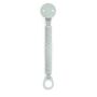 Suavinex Baby Pacifier Clip Made of Soft Fabric Attached to Baby's Clothing Prevent Pacifiers Falling on Floor 0+ Months, Color: Green