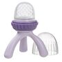 b.box Silicone Fresh Food Feeder with Tripod Design and Cap, Color: Purple