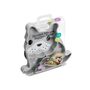 Melii Divided Silicone Suction Plate, Color: Grey