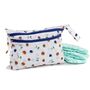 Melii Multi Purpose Waterproof Wet Bag, Color: White & Navy