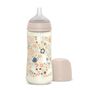Suavinex Wonderland Polyamide Baby Bottle with Dense Flow Physiological Teat 360ml 6+ Months, Color: pink