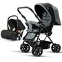 Teknum Reversible Trip Baby Stroller Travel System With Infant Car Seat Multi Recline 6-36 Months, Color: Grey