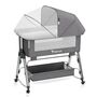 Teknum Sleepzen 1 Bedside Crib 0-2 Years, Color: Grey