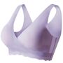Sunveno Maternity Cross Fit Nursing & Sleep Bra, Color: Purple, Maternity Size: L