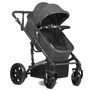 Teknum 3In1 Baby Stroller With Bassinet Reversible Seat 0-3 Years 18Kg, Color: Space Grey